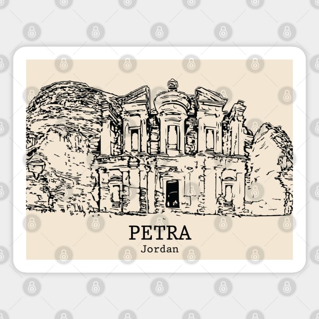 Petra - Jordan Magnet by Lakeric